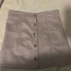 Altar'd State Button-Front Cream Skirt